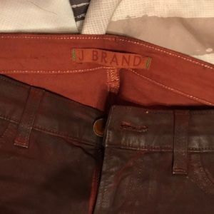 SALE -  J Brand Waxed Leather Jeans Sz 27
